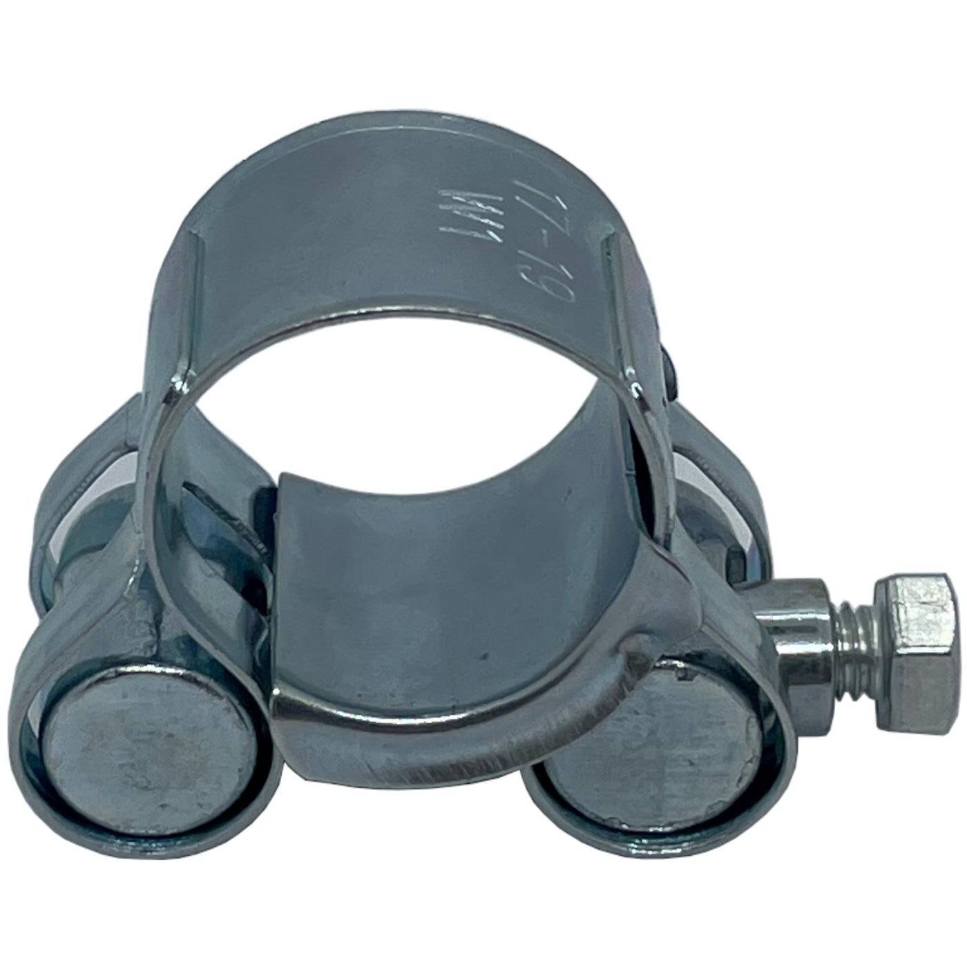 1x Lumonic Hinge pin clamp Stainless steel 26-28mm V2A Exhaust clamp for construction cars trucks