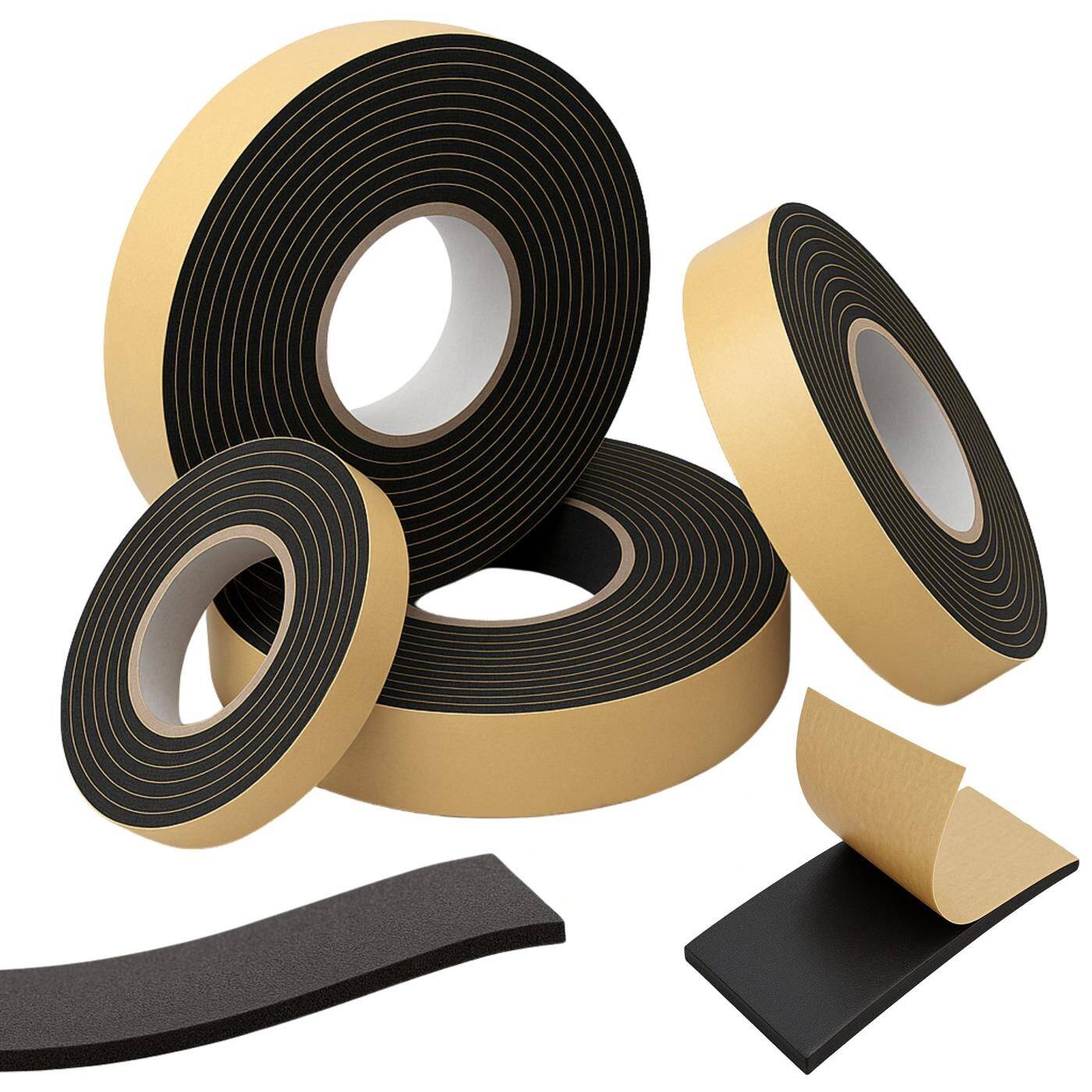 10m EPDM Dichtband 30mm x 1mm Selbstklebend Fenster Türen Dichtungsband Fassade