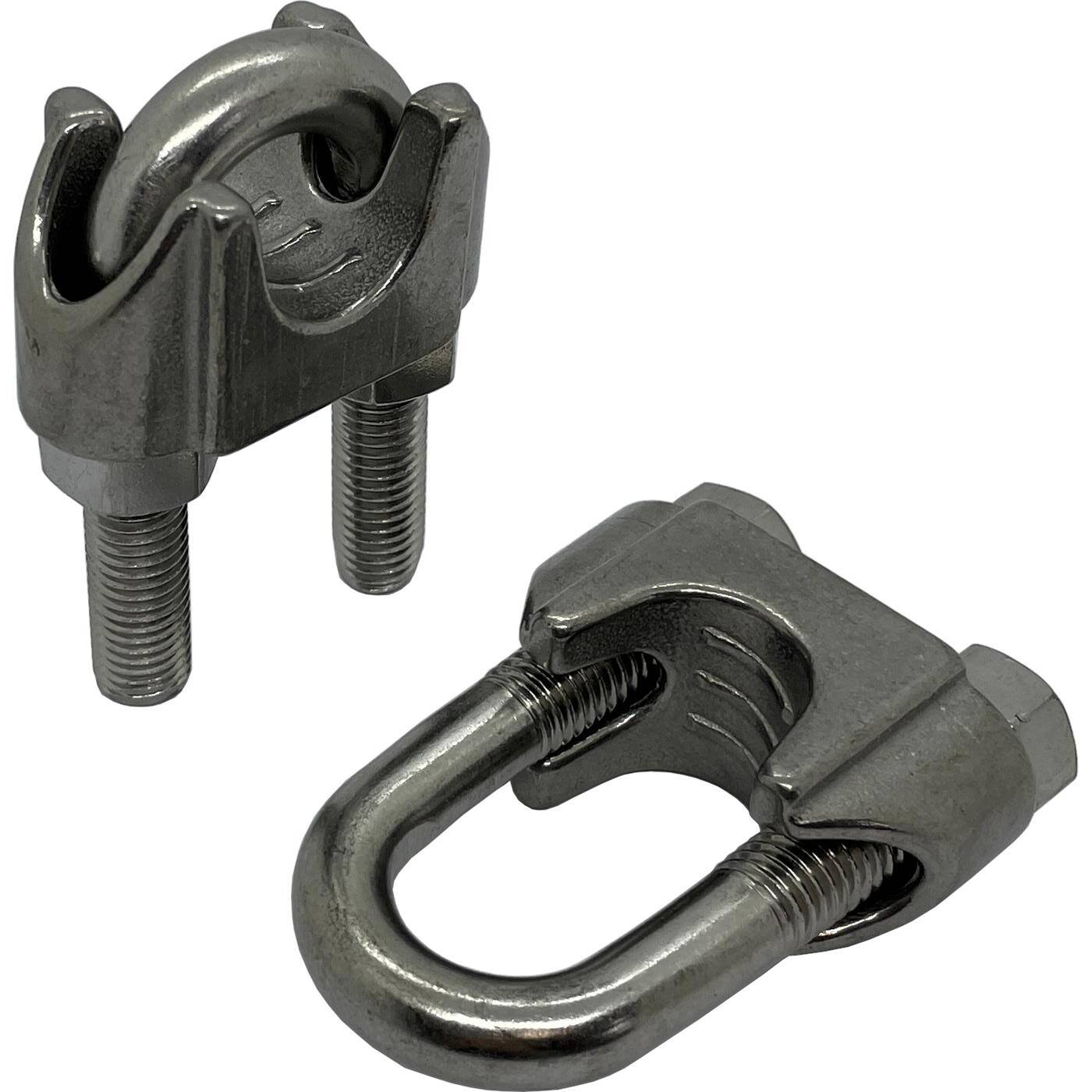 Wire rope clamp U-clamp Stainless steel V2A 304 22mm Rope clamp Wire clamp