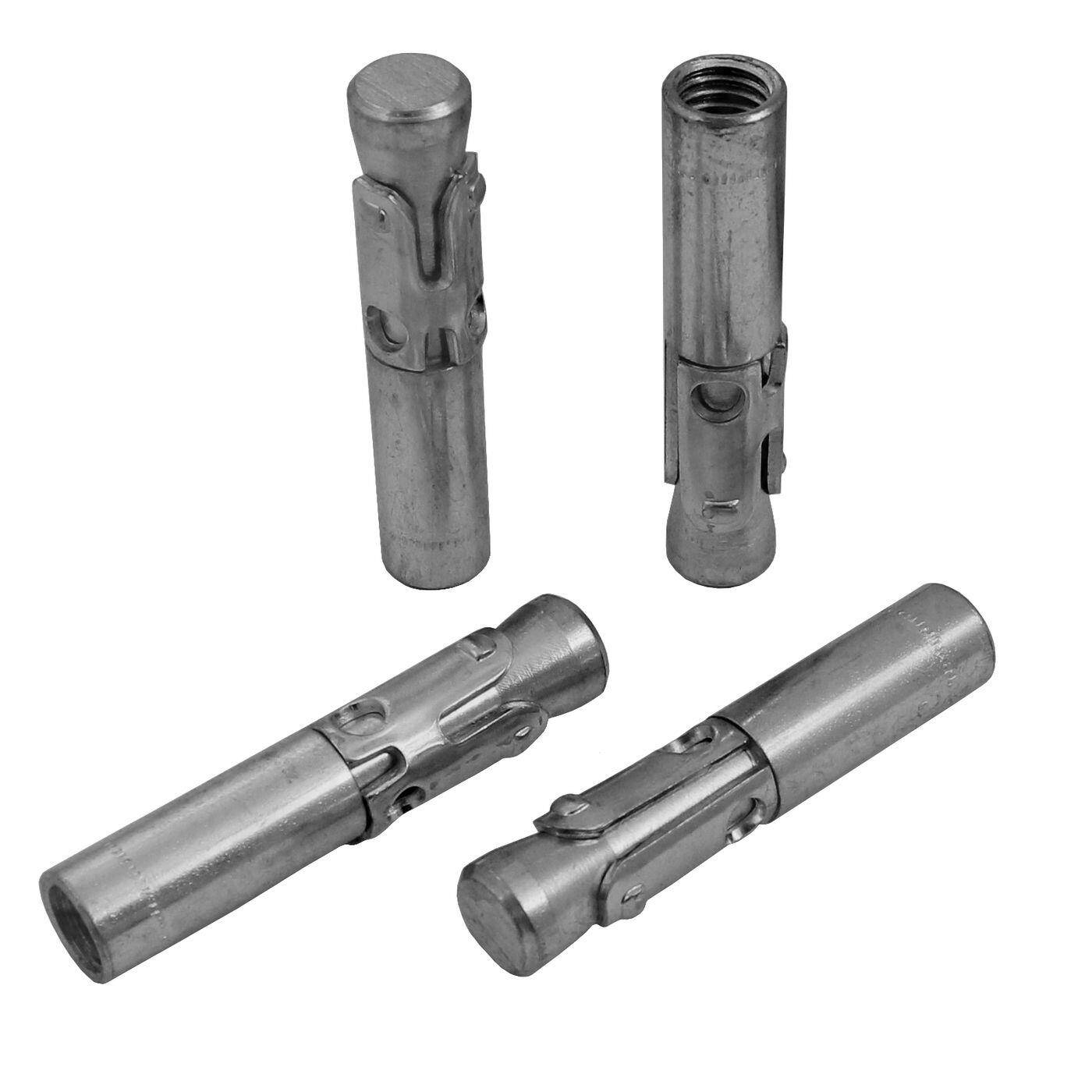 Lumonic Schwerlastdübel mit Innengewinde M10x20mm | hochwertige Edelstahl V2A Innenkeilanker | Durchsteckmontage,  | Betonanker, Schwerlastanker | für Gewindestangen, Haken, Ösen, Boxsack