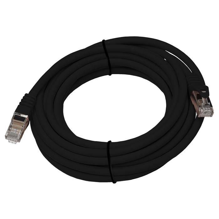 5m RJ-45 Netzwerkkabel Patchkabel CAT7 Schwarz S/FTP Ethernet DSL LAN CAT.7