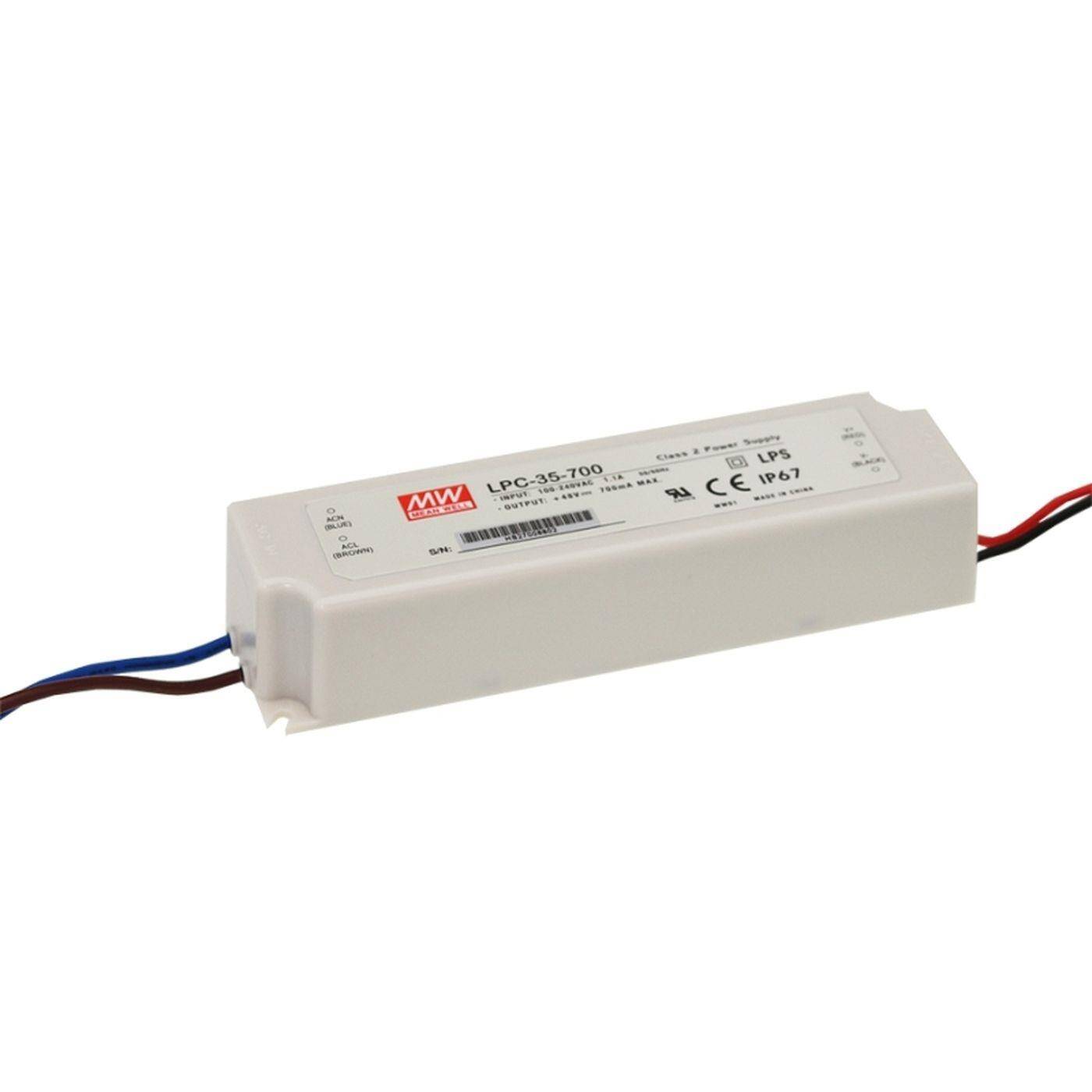 MEAN WELL LPC-35-1050 32W 1050mA 9...30VDC Constant current LED power supply IP67