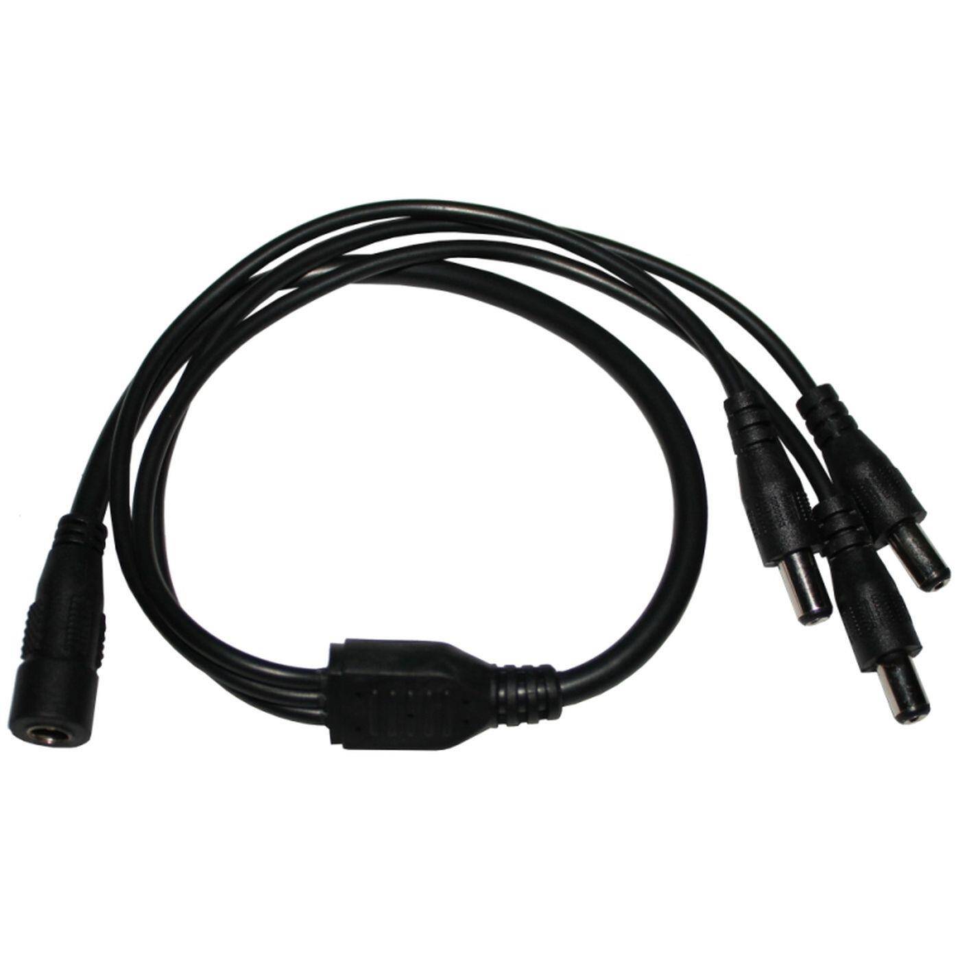 1 zu 3 LED DC Verteiler 40cm DC Buchse -> 2x DC Stecker 5,5/2,1mm Schwarz