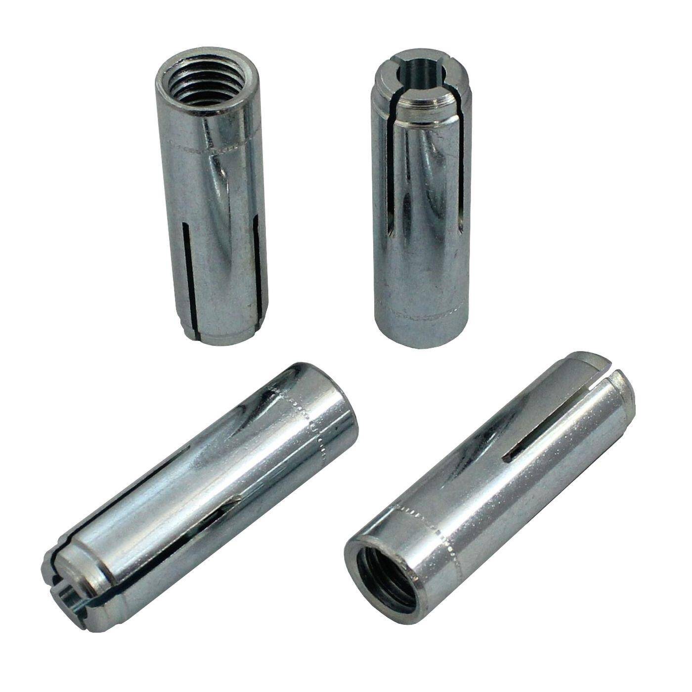 Lumonic Schlaganker M10 x 40 Verzinkt I Zur Verwendung als Keilanker, Metalldübel, Bolzenanker, Blitzdübel I Für verschiedene Arten Durchsteckmontagen