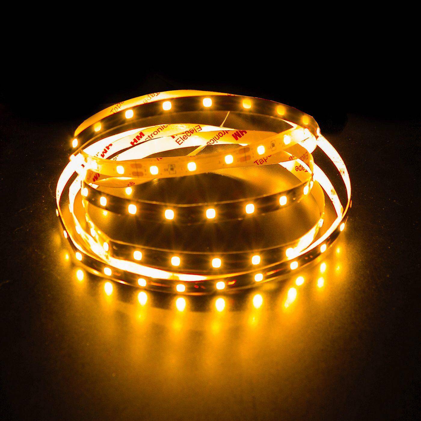 Lumonic LED Strip 5m Gelb LED Leiste 24V IP20 300LEDs 60 LED/m SMD2835 I LED Streifen I LED Stripe 500cm, LED Band, LED Lichtband