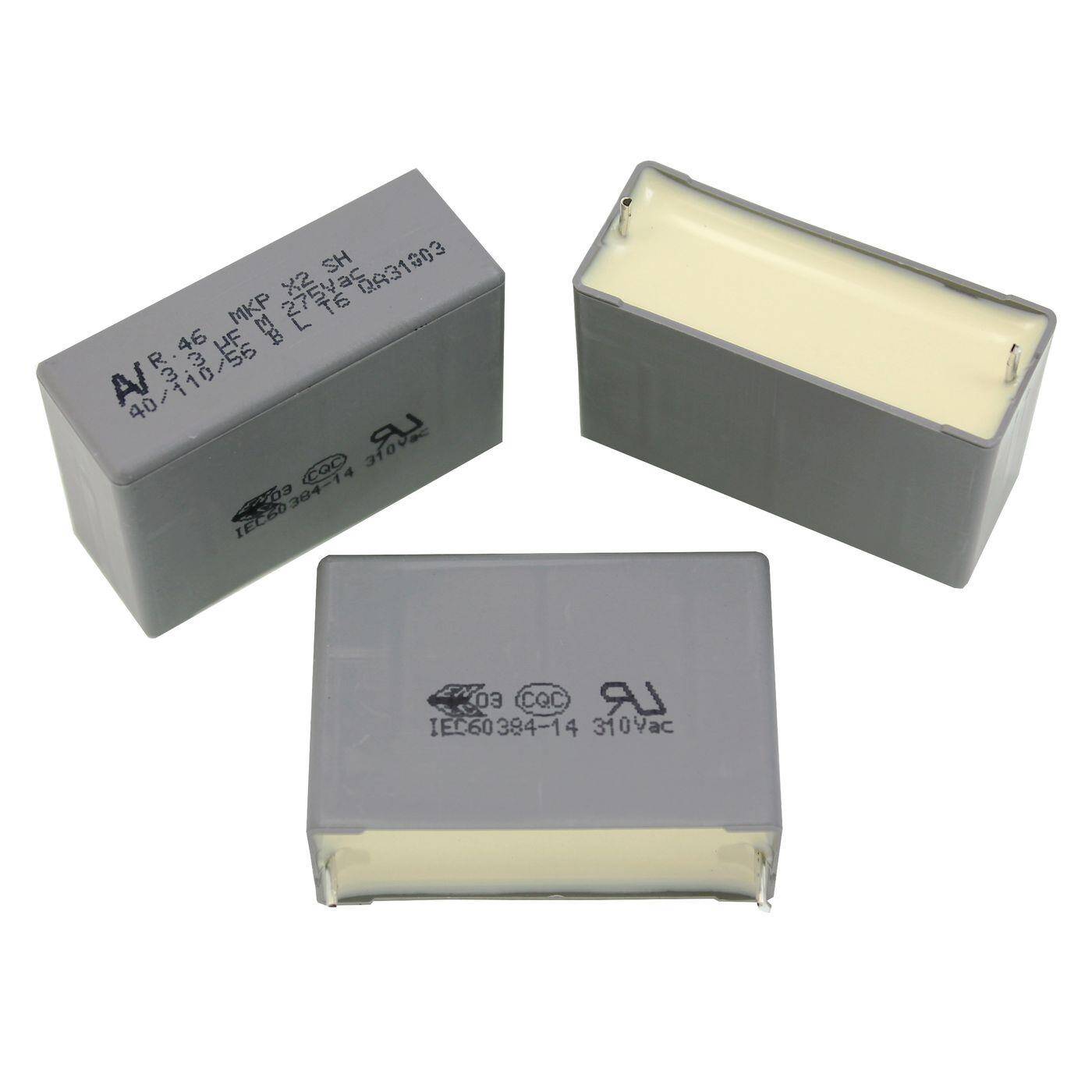Arcotronics MKP Interference suppression capacitor | 3,3µF 275V AC I 2-Pin Connection I 2-Pin I 3,3uF, 3300nF I Capacitor against flickering | for household appliances, power tools, building technology, industrial applications, LED