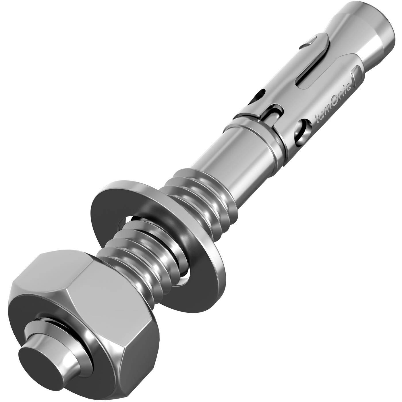 Lumonic Schwerlastdübel M12 x 115mm | hochwertige Keilanker verzinkt | Durchsteckmontage, SOFORT BELASTBAR | Betonanker, Schwerlastanker | für Überdachungen, Geländer, Regale, Trennwände