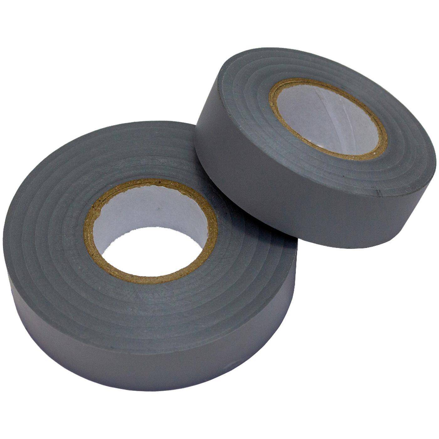 Lumonic 1 Rolle PVC Isolierband 19mm x 20m Klebeband grau Isoband I Geeignet für Elektriker und Bastler I Isolierklebeband in verschiedenen Längen und Farben