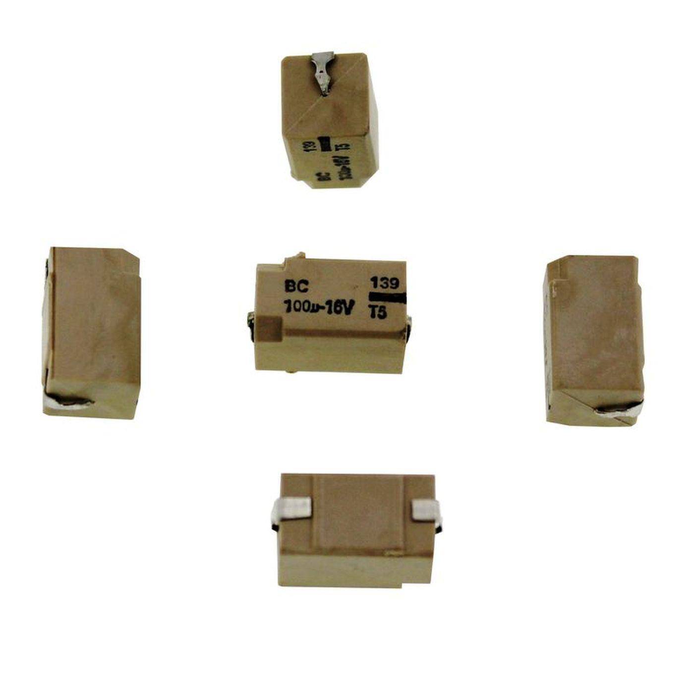 SMD Elko Kondensator 100µF 16V | Elektrolytkondensator bis zu einer Temperatur von 105°C | x6,9mm | 100uF 222213965101 Vishay