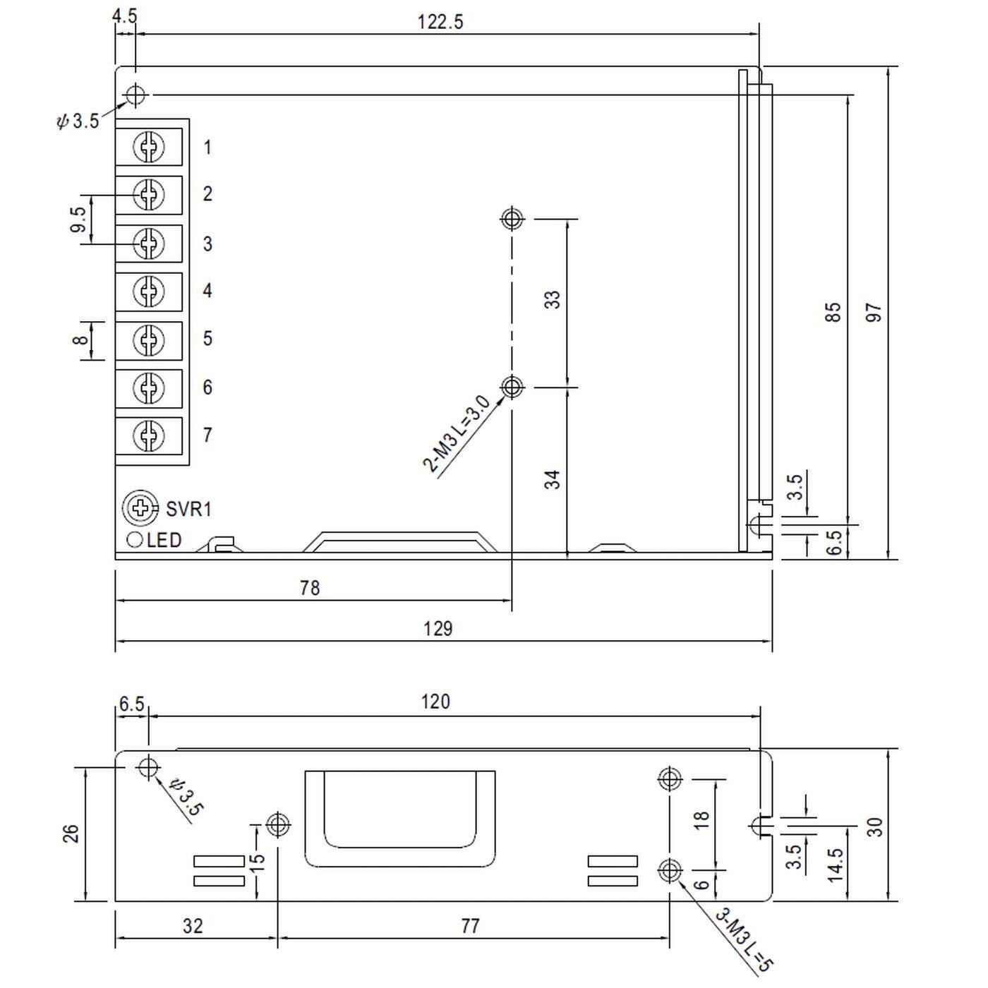 LRS-100-5 90W 5V 18A Industrielles Netzteil