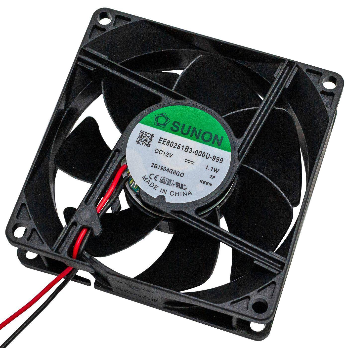Fan 12V DC 1,1W 80x80x25mm 56m³/h 2600U/Min 56m³/h Sunon EE80251B3-999