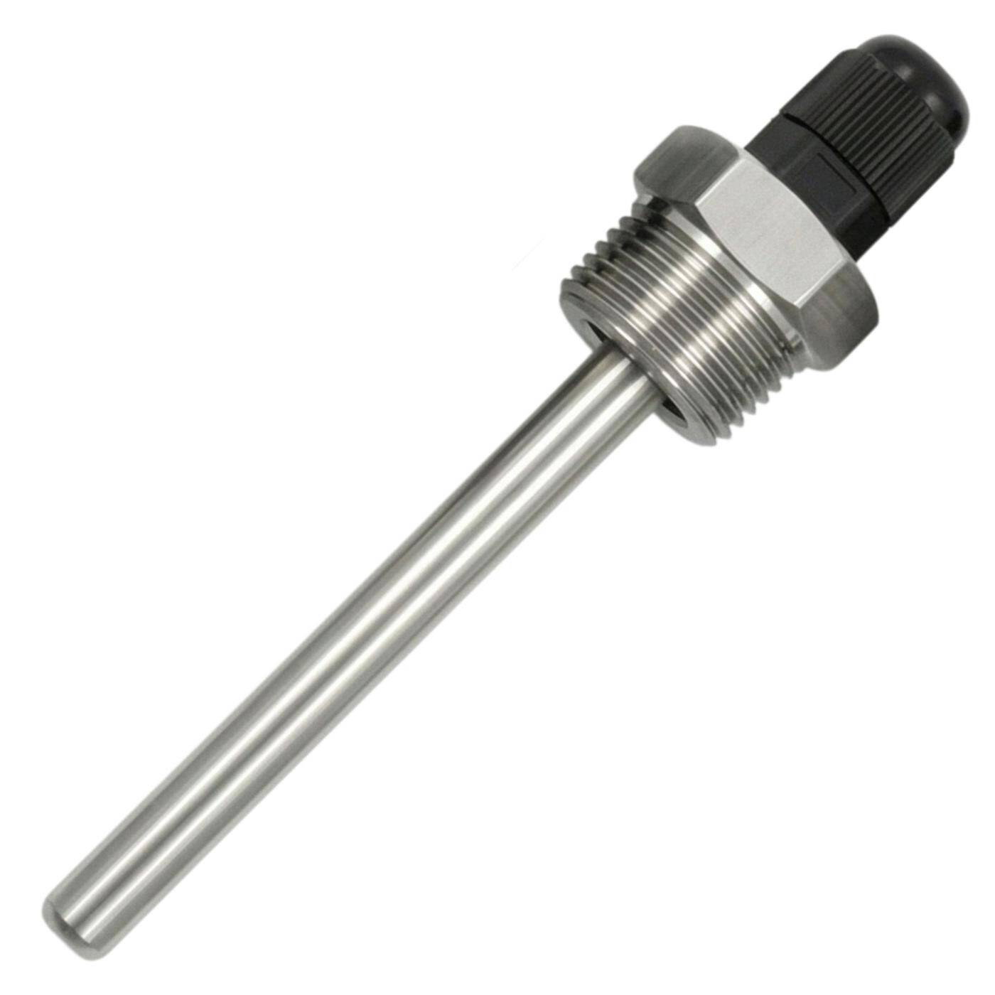 Immersion sleeve V2A stainless steel 1/2 inch 100mm for 6mm temperature sensor for solar heating buffer tank + Smart Home