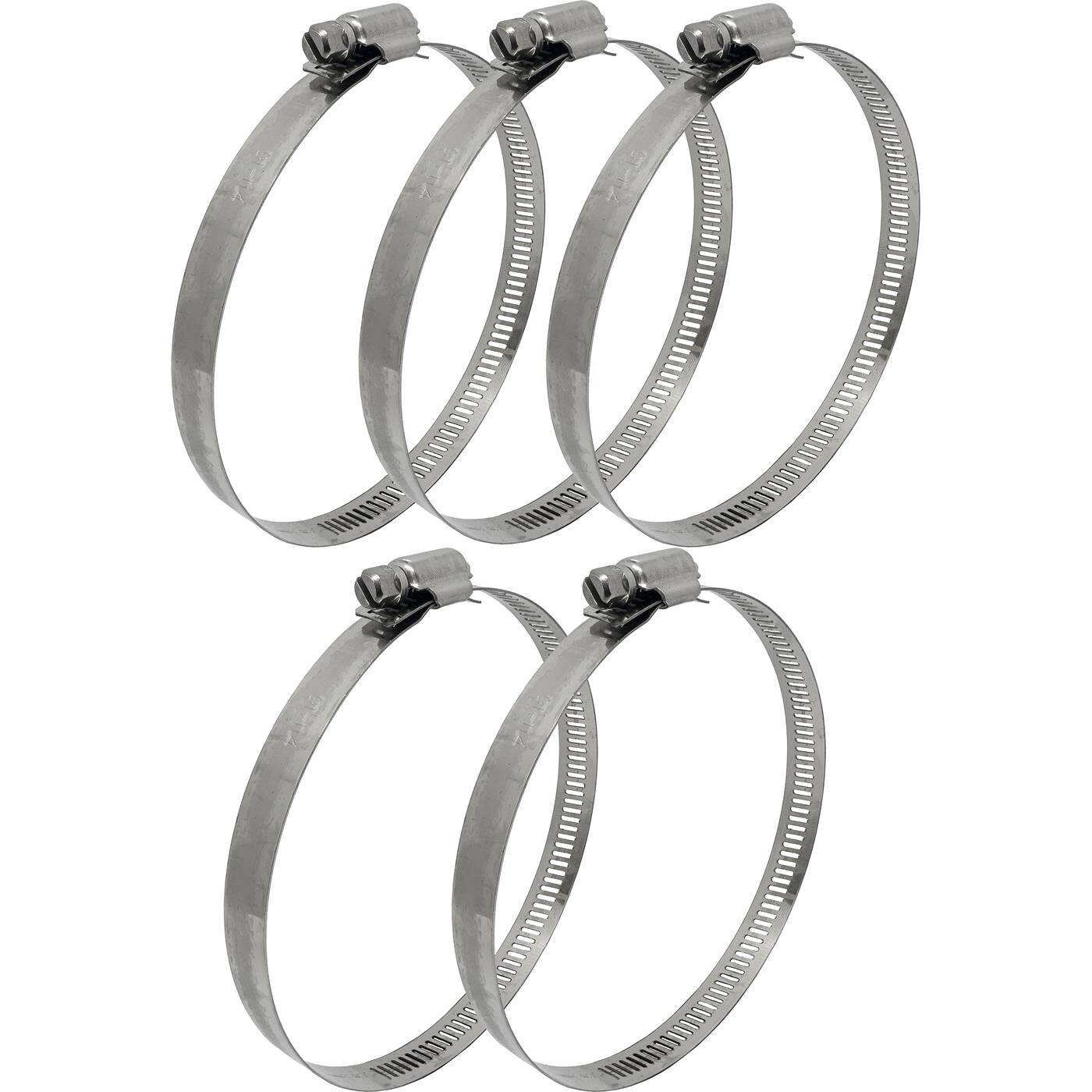5x Schlauchschelle Edelstahl V2A 201 91-114mm Rohrschelle Schlauchklemme