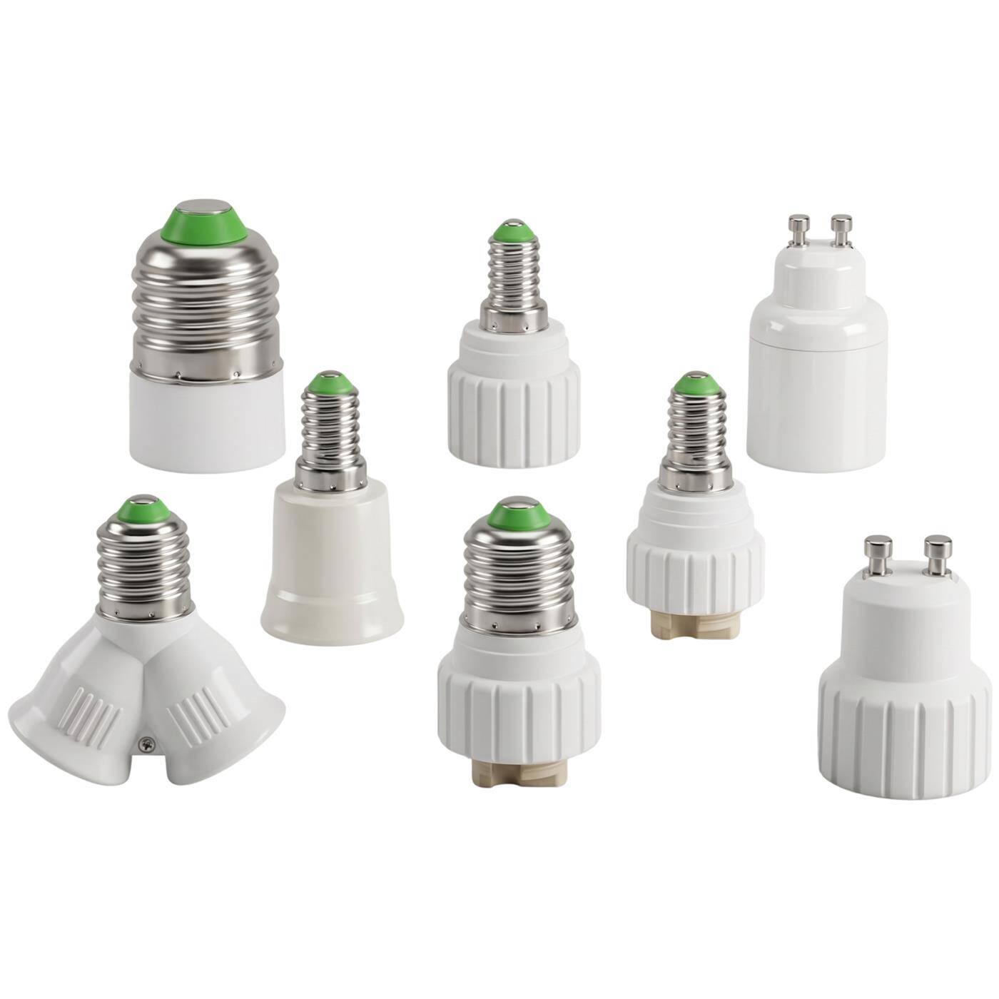 5x E14 -> E27 LED Lampensockel Adapter Fassung Konverter Lampe