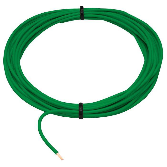 1m FLRY Vehicle cable Green 1mm² round Cable Stranded wire CAR Power cable