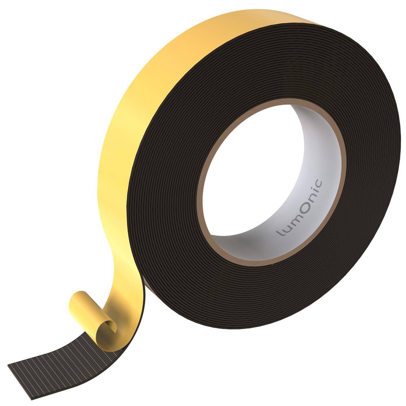 Lumonic 10 m Self-adhesive foam sealing tape, 30 mm x 1 mm - EVA foam, door seal, window seal, seal against drafts, dampen rattling, decoupling tape, foam tape