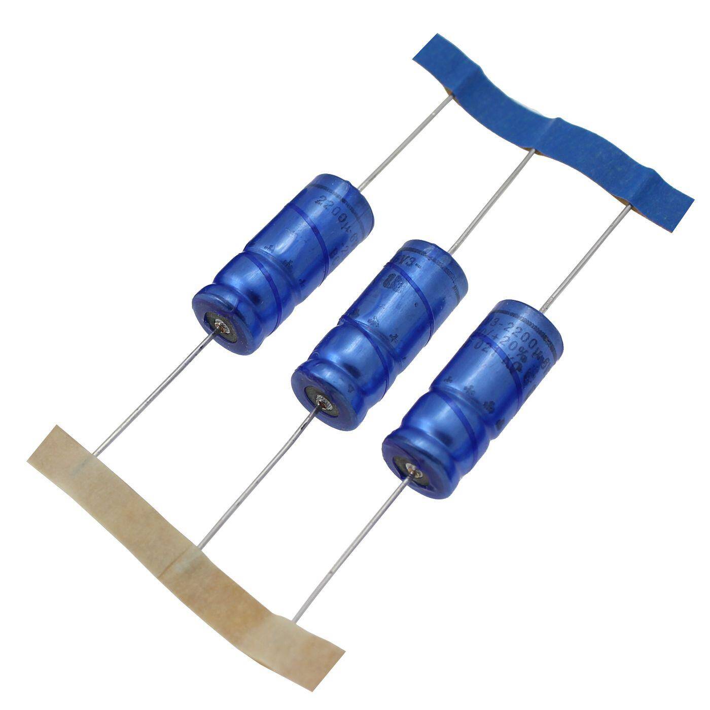 Elko Capacitor Axially 2200µF 6,3V | Electrolytic capacitor up to a temperature of 85°C | 10x25mm | 2200uF 222202190588000 Vishay