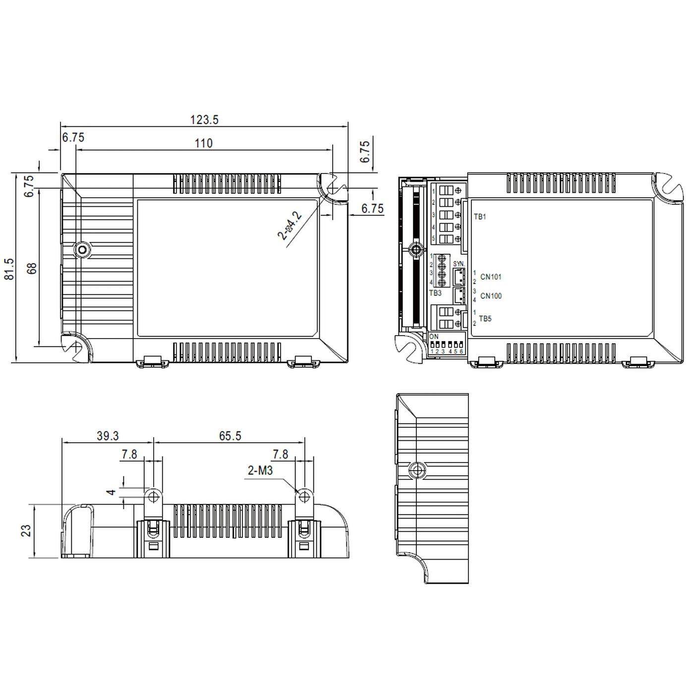 MEAN WELL LCM-40DA 42W Dali Dimmable Constant current LED power supply 350 500 600 700 900 1050 1400mA