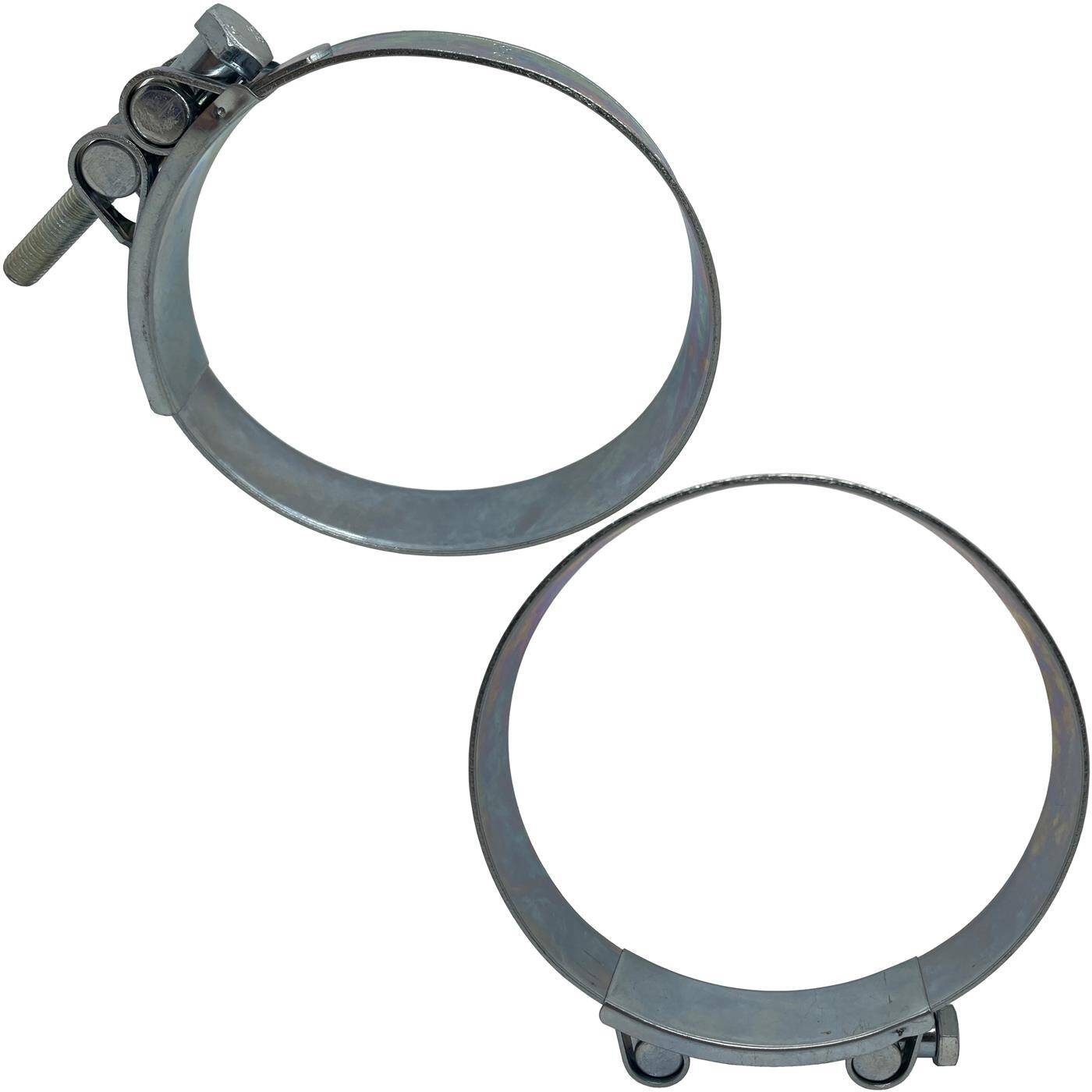 1x Lumonic Gelenkbolzenschelle 140-148mm Verzinkt Auspuffschelle für Bau PKW LKW