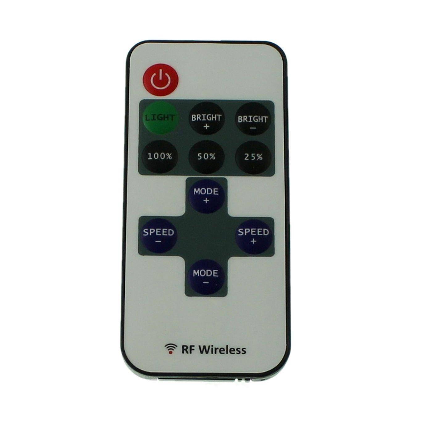 Mini LED RF Controller 10Key Fernbedienung 12...24V 144W einfarbig; 2-Pin offene Kabelenden