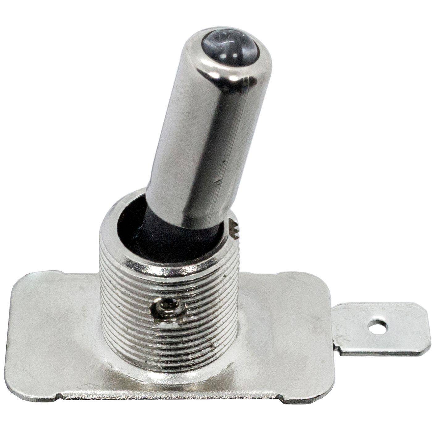 Edelstahl Wippschalter Ausschalter Kalt Weiß Ø12mm 45x18x23mm 6,3x0,8mm Flachstecker 20V 12A -25...+85°C