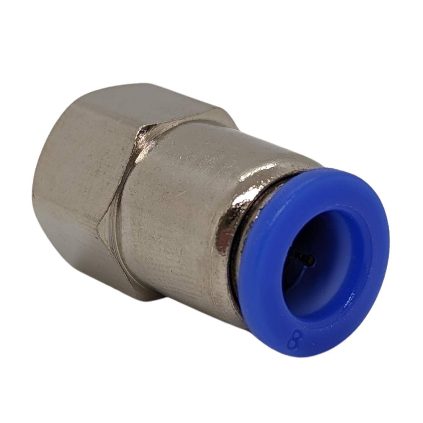 PU Schlauch Steckverbinder Fitting mit Innengewinde 8mm*1/4Zoll gerade Schnellverschluss pneumatischer Steckverbinder Schlauchverbinder Druckluft & Automatisierung