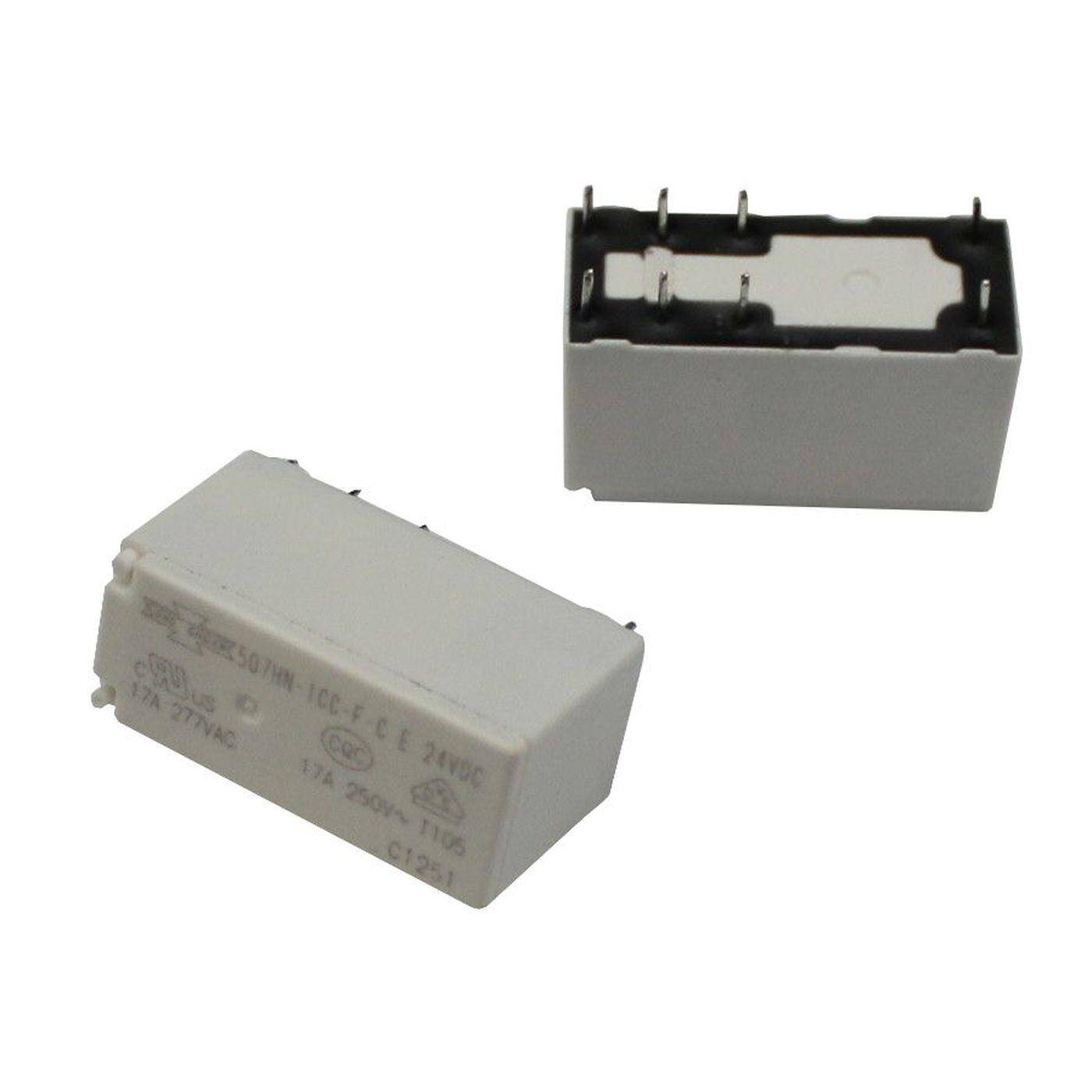 Print Relay 24V Song Chuan 507HN-1CC-F-CE24VDC 24VDC 17A 250V Changeover contact Print Relay 24V Song Chuan 507HN-1CC-F-CE24VDC 24VDC 17A 250V Changeover contact