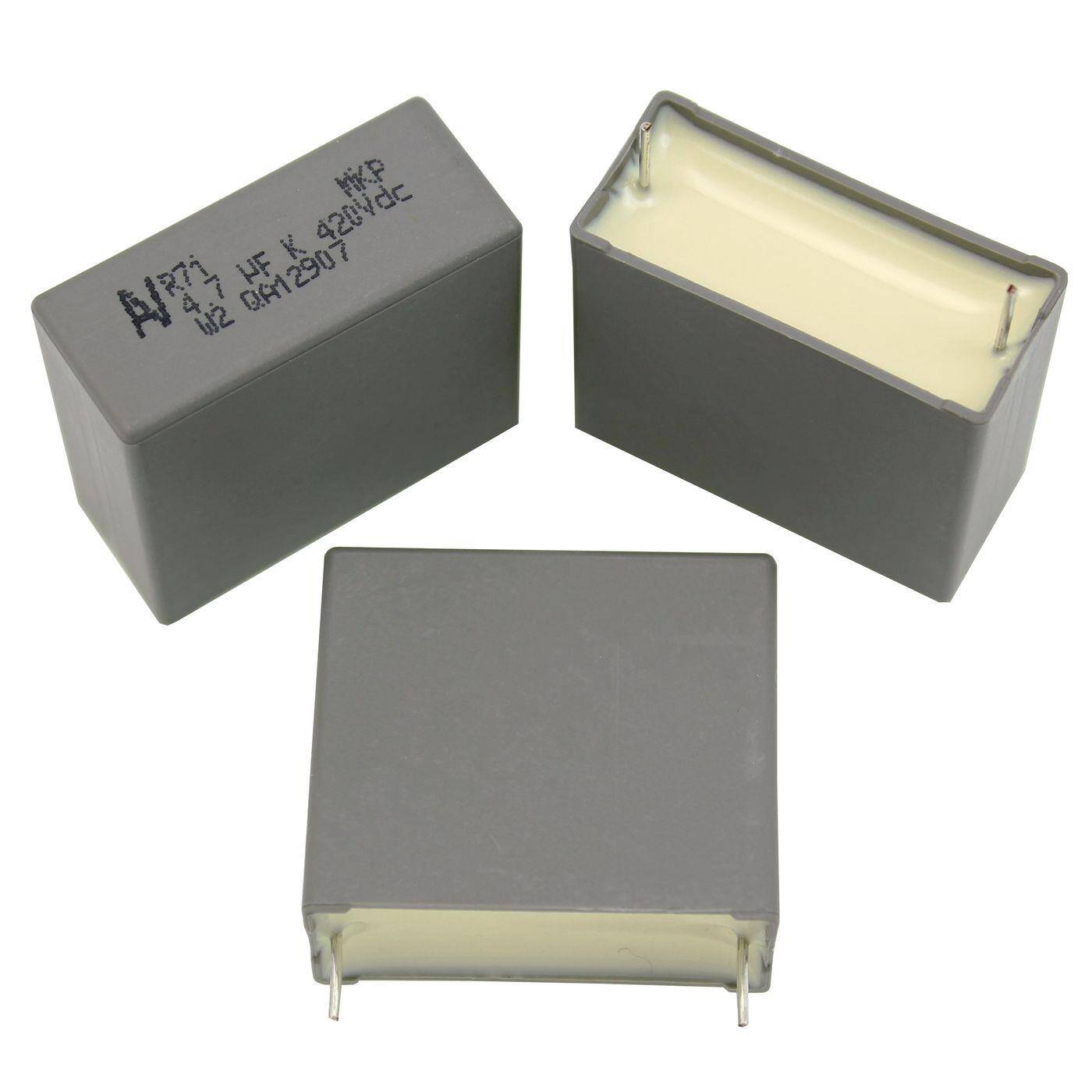 Arcotronics MKP Folien Kondensator | 4,7µF 220V DC I 2-Pin Anschluss I 2-Pin I 4,7uF, 4700nF I Kondensator für Frequenzweichen von Lautsprechern oder zur Entstörung von elektrischen Geräten
