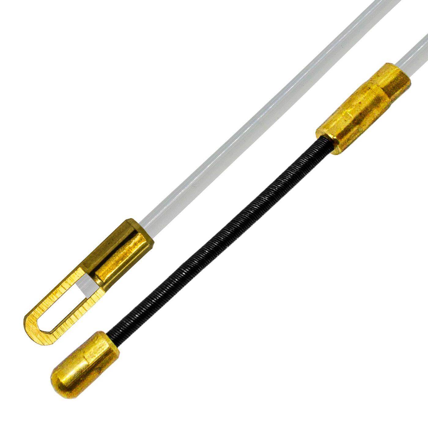 10m Kabeleinziehhilfe 4mm Polyamid Nylon Zugdraht mit Führungsfeder Kabel Einziehband 10m Kabeleinziehhilfe 4mm Polyamid Nylon Zugdraht mit Führungsfeder Kabel Einziehband