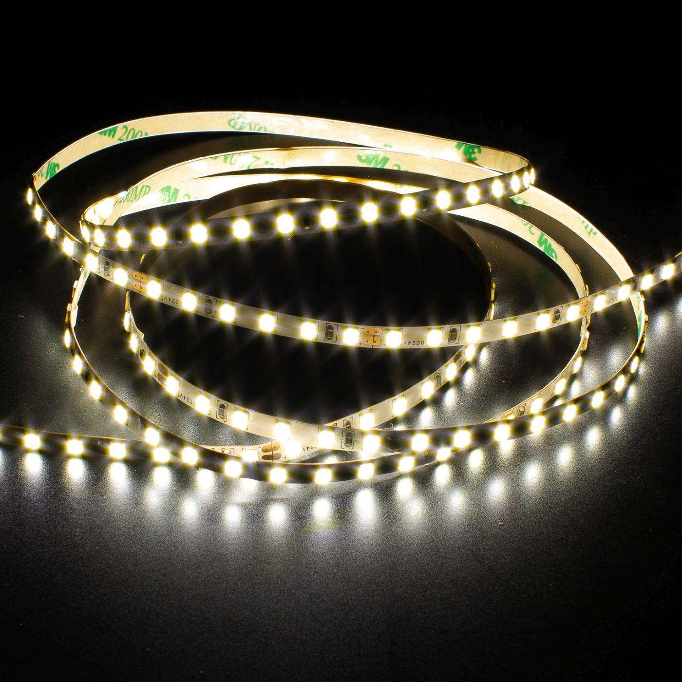 5m (500cm) LED Streifen Band Leiste 24V Neutral Weiß 4500K IP20 600LEDs 120LED/m SMD2835