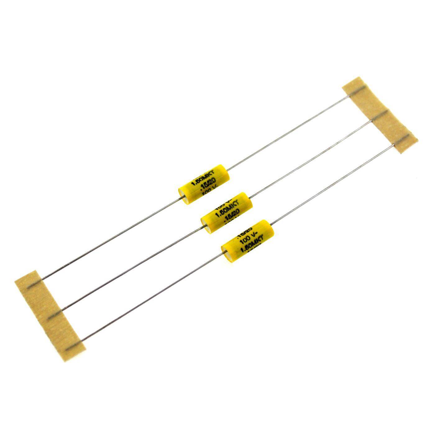 MKT Foil Capacitor Axially 0,15µF 100V DC Arcotronics A50EI3150ZE31M 150nF