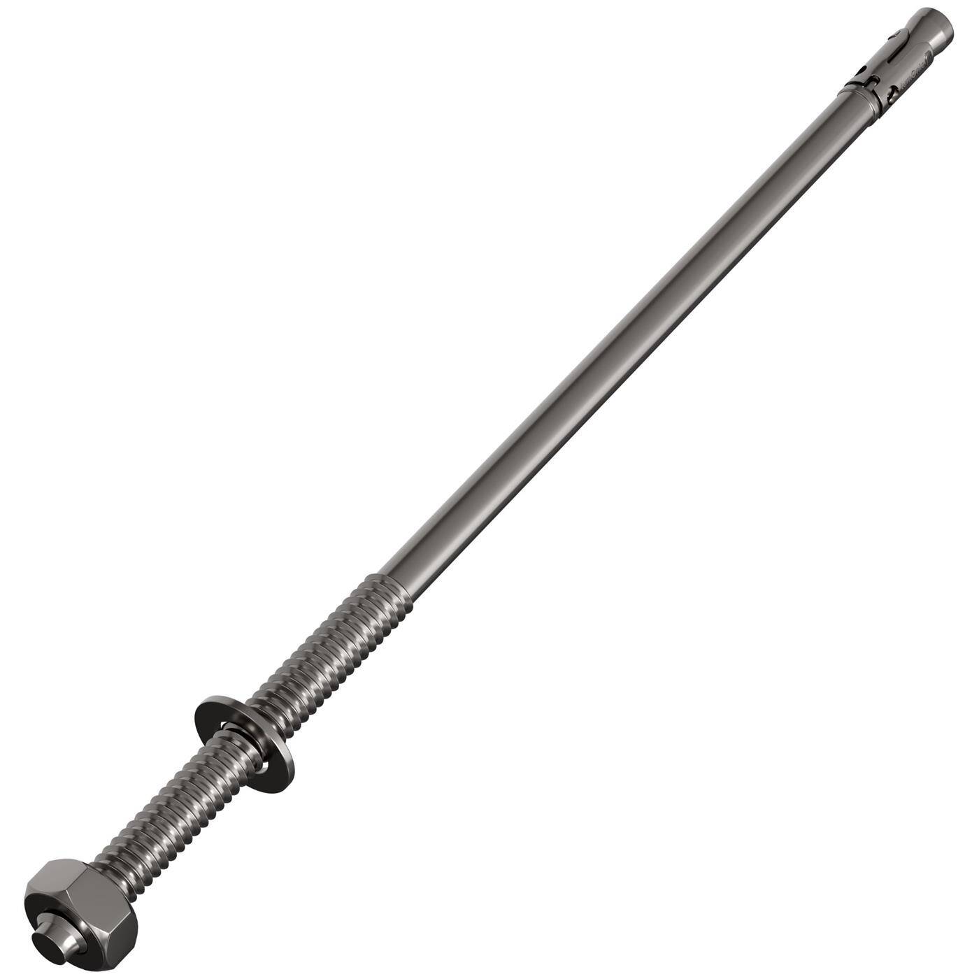 Lumonic Schwerlastdübel M12 x 200mm | hochwertige Edelstahl V2A Keilanker | Durchsteckmontage,  | Betonanker, Schwerlastanker | für Überdachungen, Geländer, Regale, Trennwände