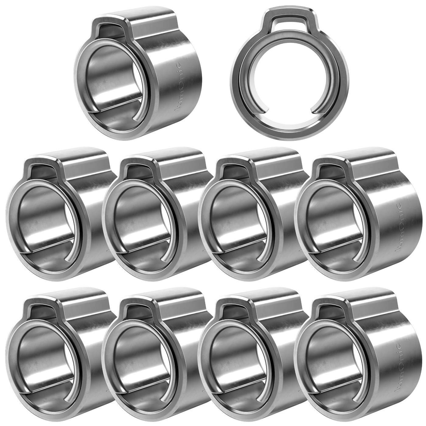 Lumonic I 10x 1-ear clip 5,3-6,5mm I V2A Stainless steel I Single ear clip I Hose clamp I for Compressed air, Pipe systems, Garden, CAR