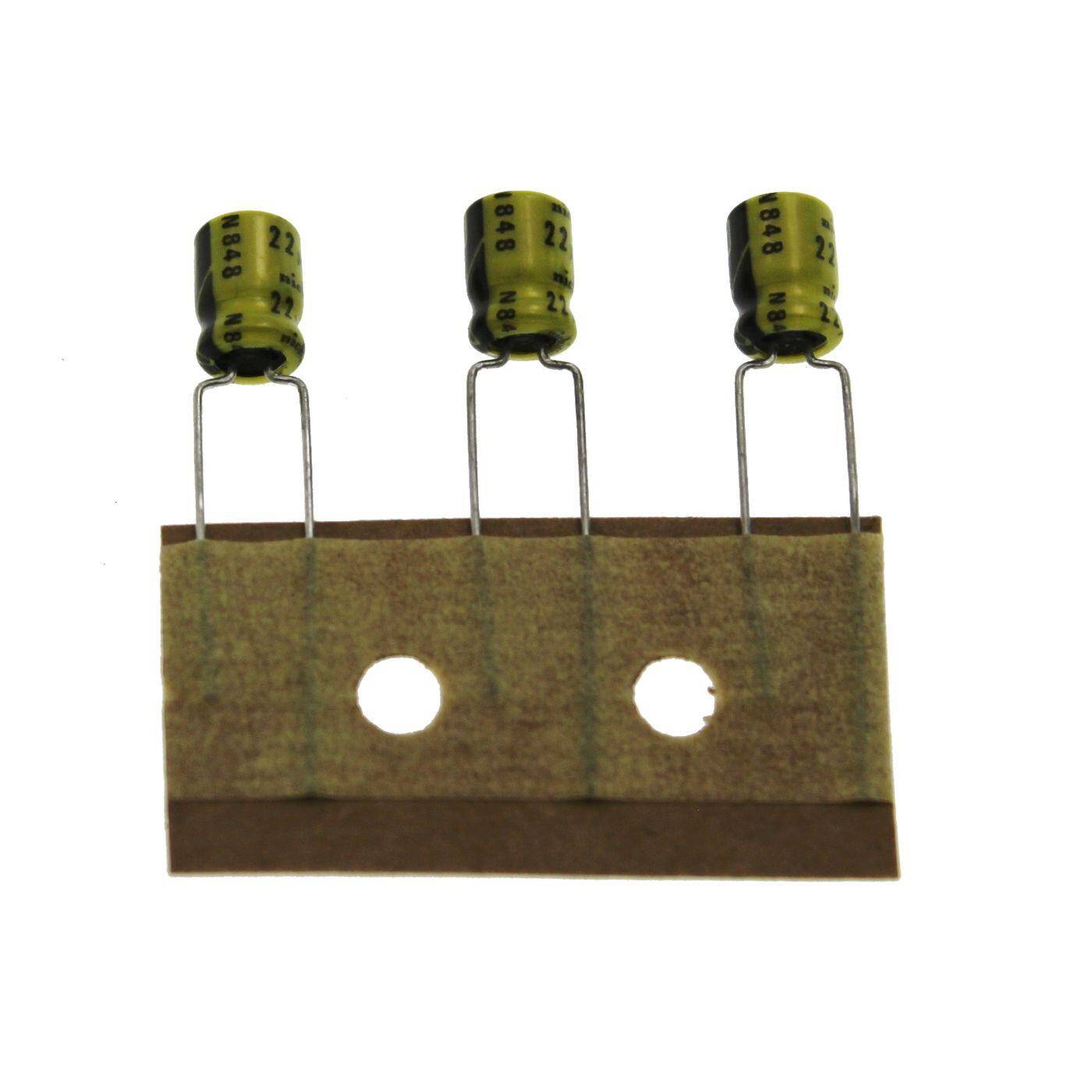 Elko Kondensator Radial 22µF 16V | Elektrolytkondensator bis zu einer Temperatur von 85°C | 5x7mm | 22uF USL1C220MCA1TE Nichicon