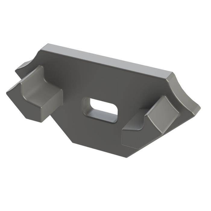 Endkappe für Lumonic Typ C LED Profile Halter Kunststoff Silber Endkappe für Lumonic Typ C LED Profile Halter Kunststoff Silber