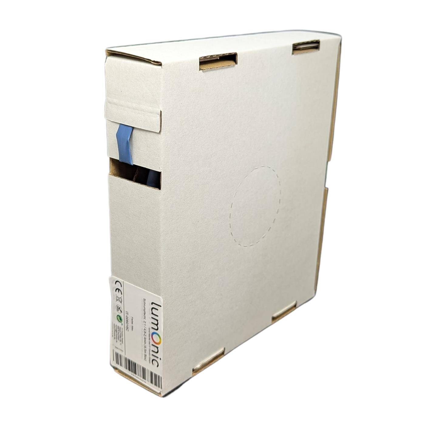 9,5m Heat shrink tubing Box 2:1 4,8 -> 2,4mm Blue Flexible