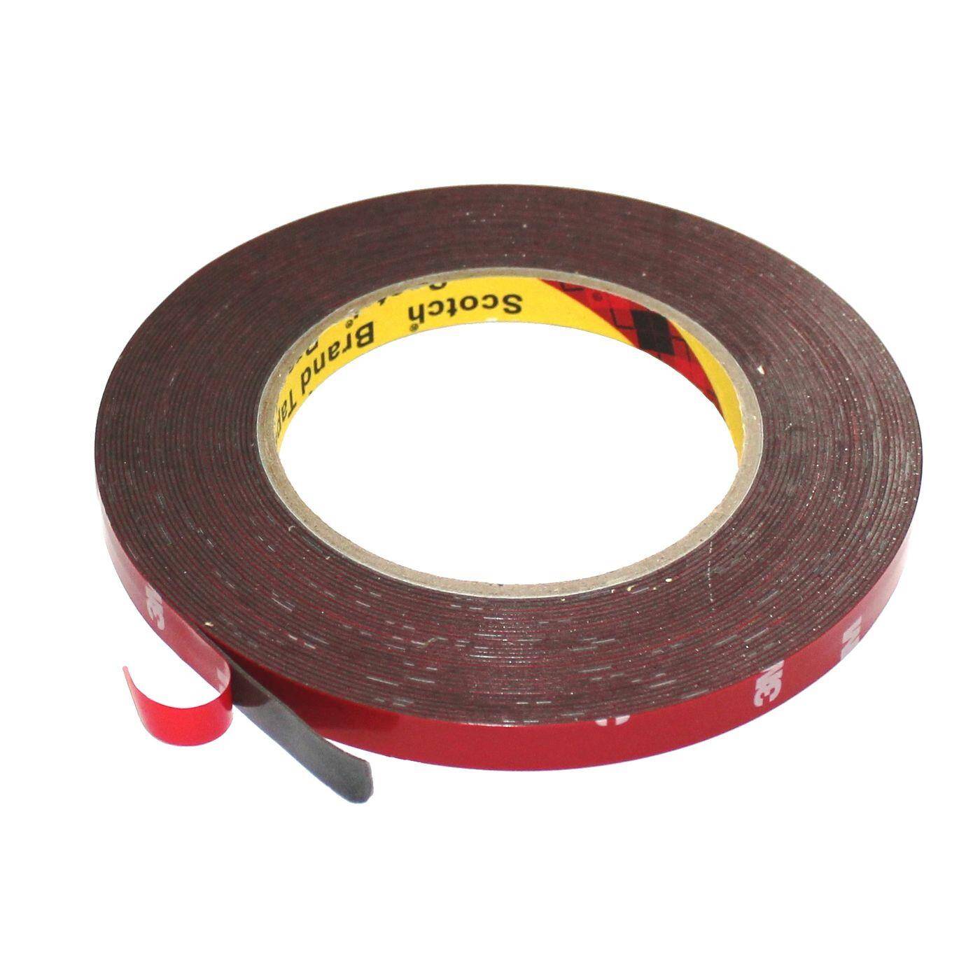3M Doppelseitiges Klebeband 4229P dunkelgrau 10m 10mm breit I Extra starkes Auto Montageband aus Schaum I Schaumklebeband doppelseitig und hitzebeständig