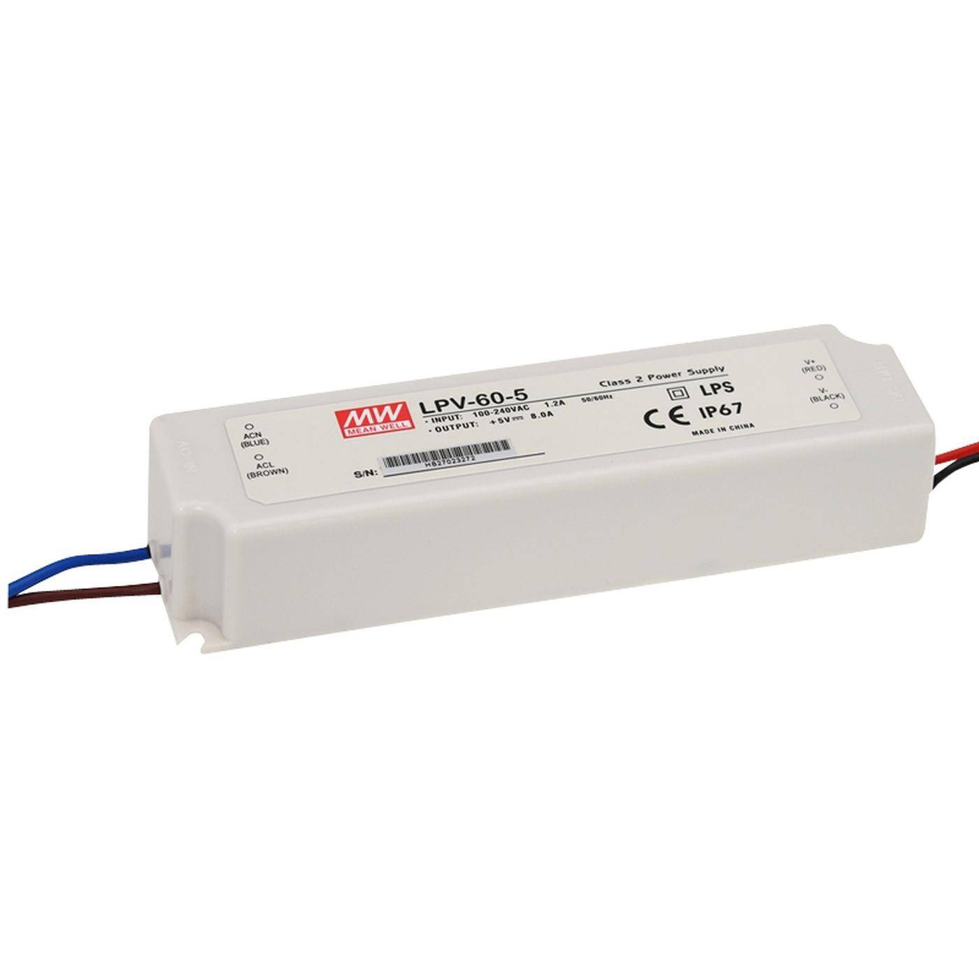 MEAN WELL LPV-60-36 60W 36V 1,67A LED power supply IP67