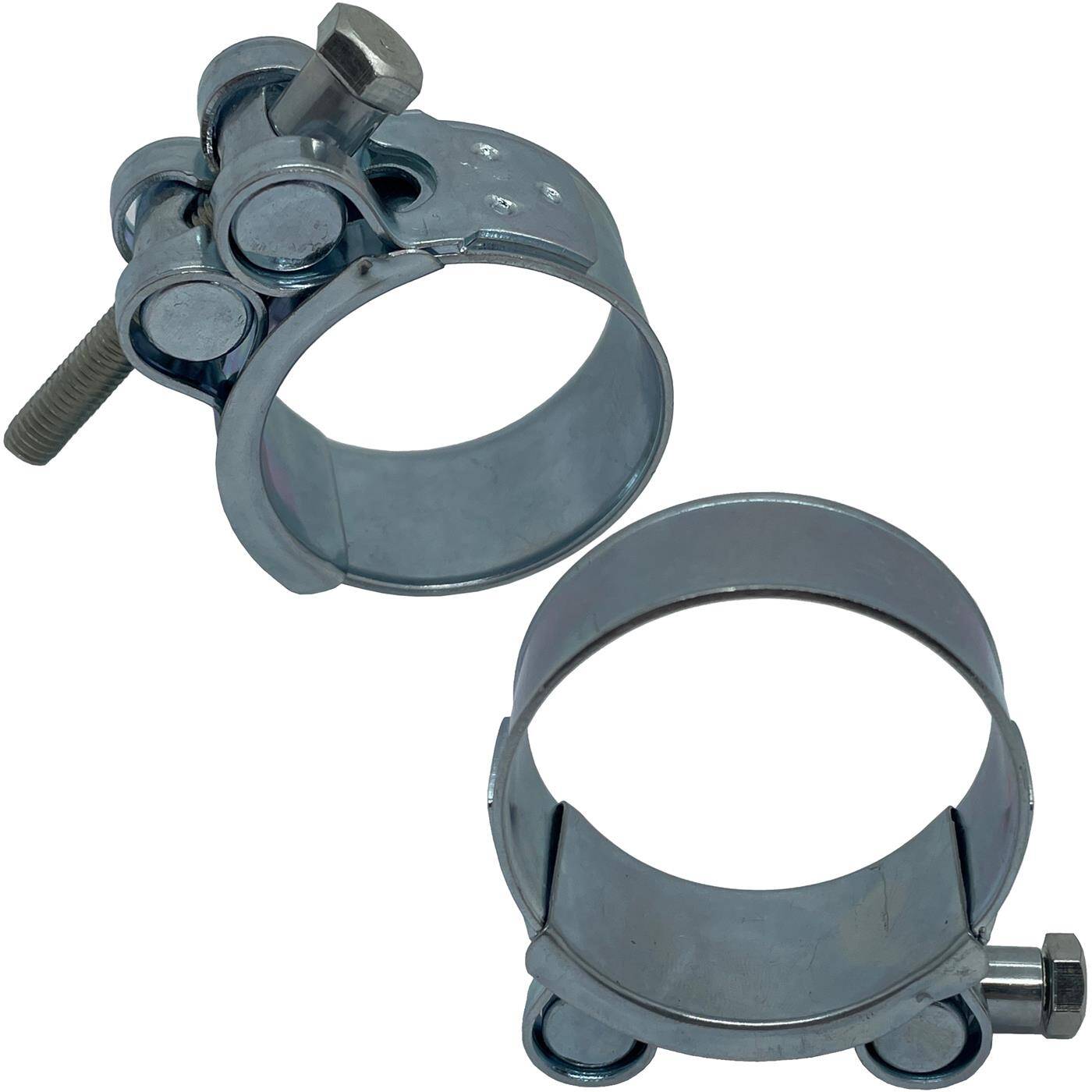 1x Lumonic Gelenkbolzenschelle 48-51mm Verzinkt Auspuffschelle für Bau PKW LKW