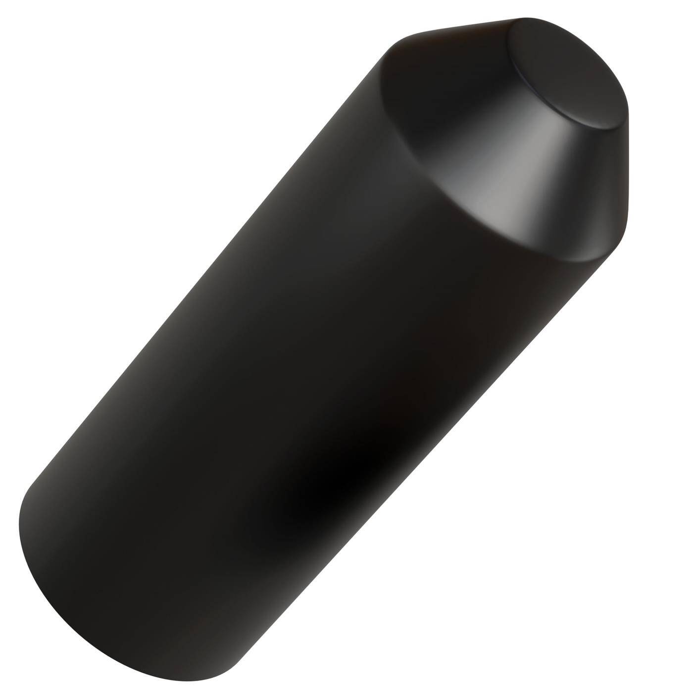 Lumonic I Warmschrumpf Endkappe mit Kleber I 25 -> 8,5mm I schwarz I Verhältnis 3:1 I vernetztes Polyolefin I Schrumpfkappe I für Kabel, Rohre und Seile