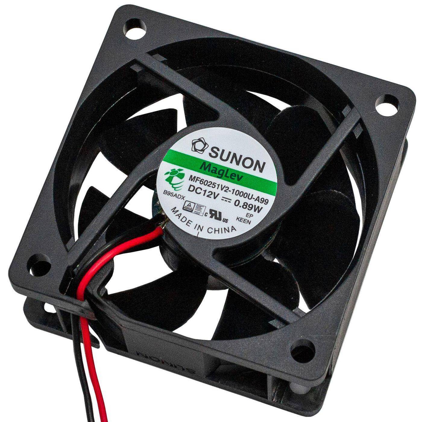 Fan 12V DC 0,87W 60x60x25mm 32,8m³/h 3800U/Min 32,8m³/h Sunon MF60251V21000UA99