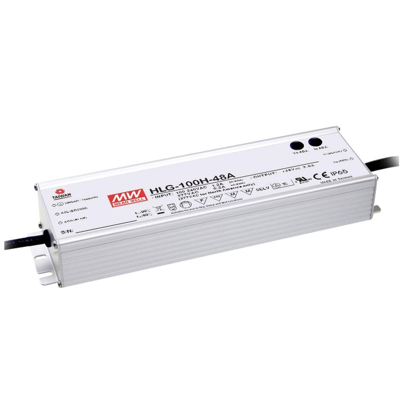MEAN WELL HLG-100H-48A 96W 48V 2A LED power supply IP65
