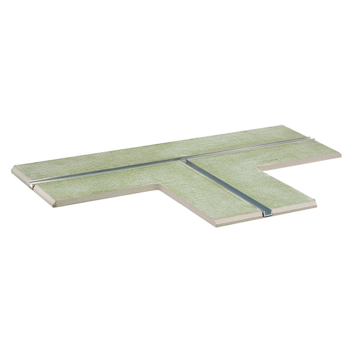 LED Trockenbau Paneel T-Form 1-läufig für 12mm Streifen LED Trockenbau Paneel T-Form 1-läufig für 12mm Streifen
