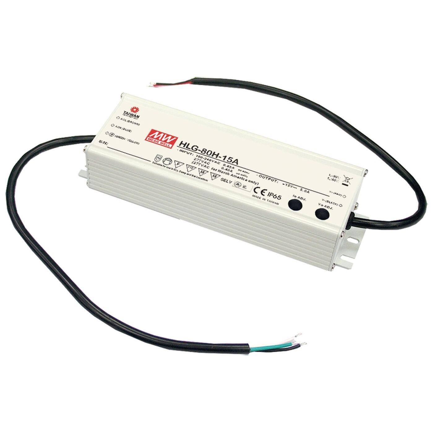 MEAN WELL HLG-80H-24A 81W 24V 3,4A LED power supply IP65
