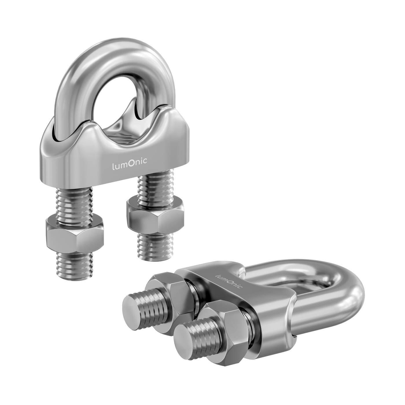 Wire rope clamp U-clamp Stainless steel V2A 304 8mm Rope clamp Wire clamp