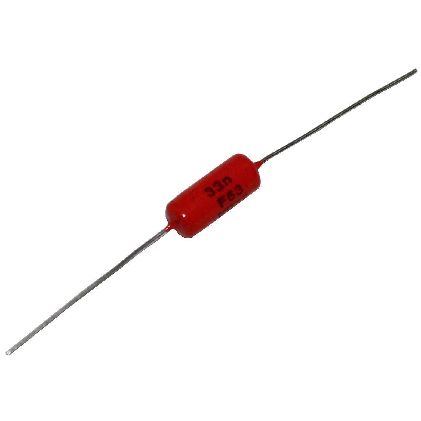 KP Foil Capacitor Axially 0,033µF 63V DC Vishay 222246043303 33nF