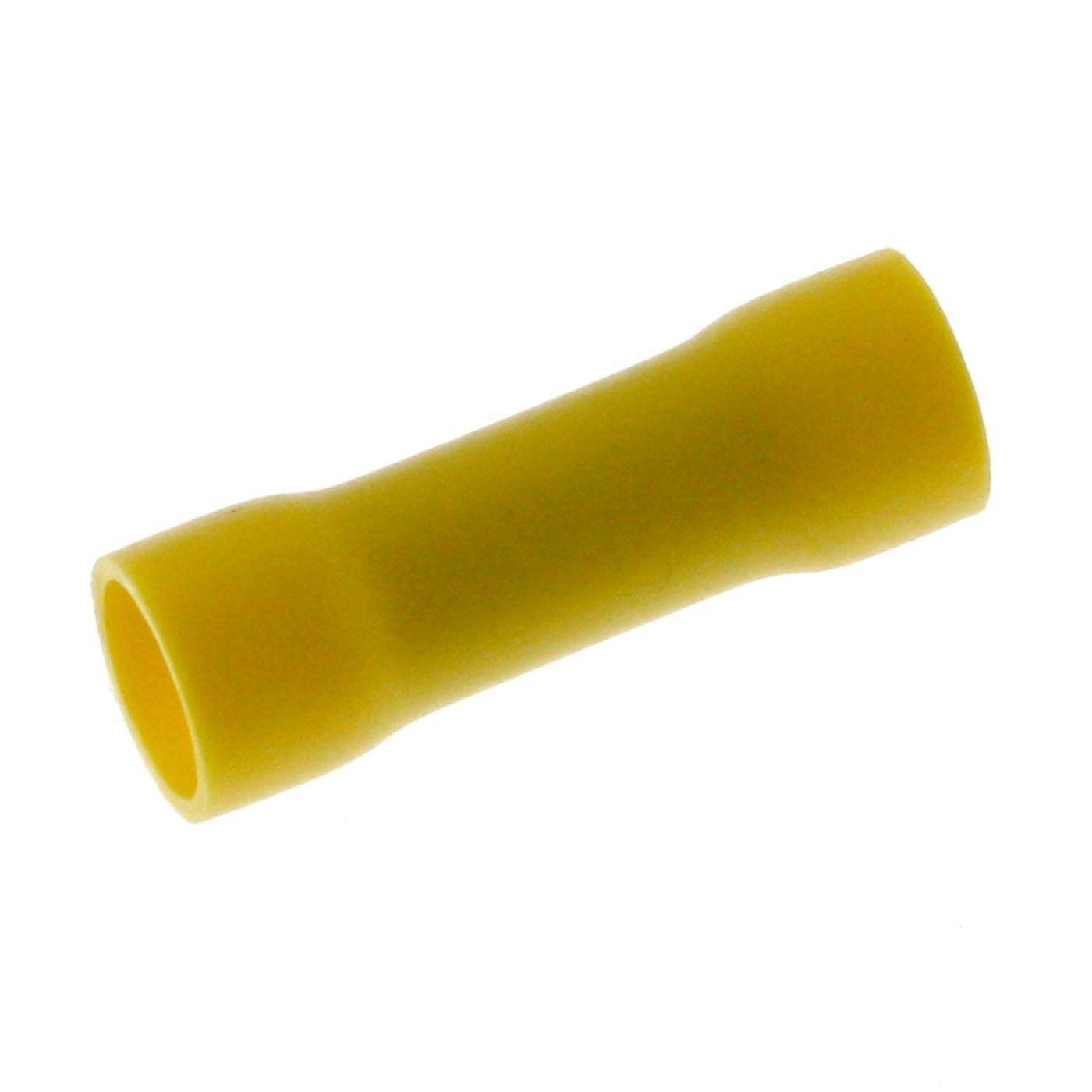 25x Butt connector fully insulated 4-6mm² Yellow Crimp connector Copper tinned