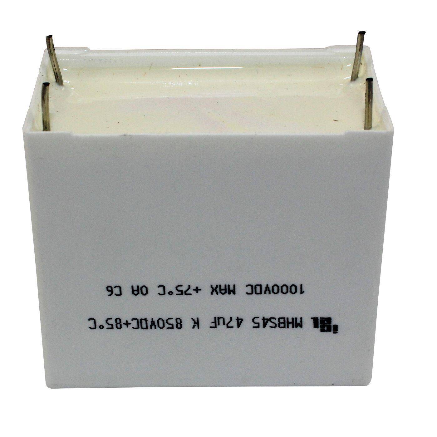 Icel MKP Foil Capacitor | 47µF 850V DC I 2-Pin Connection I 2-Pin I 47uF, 47000nF I Capacitor for crossover networks of loudspeakers or for interference suppression of electrical devices