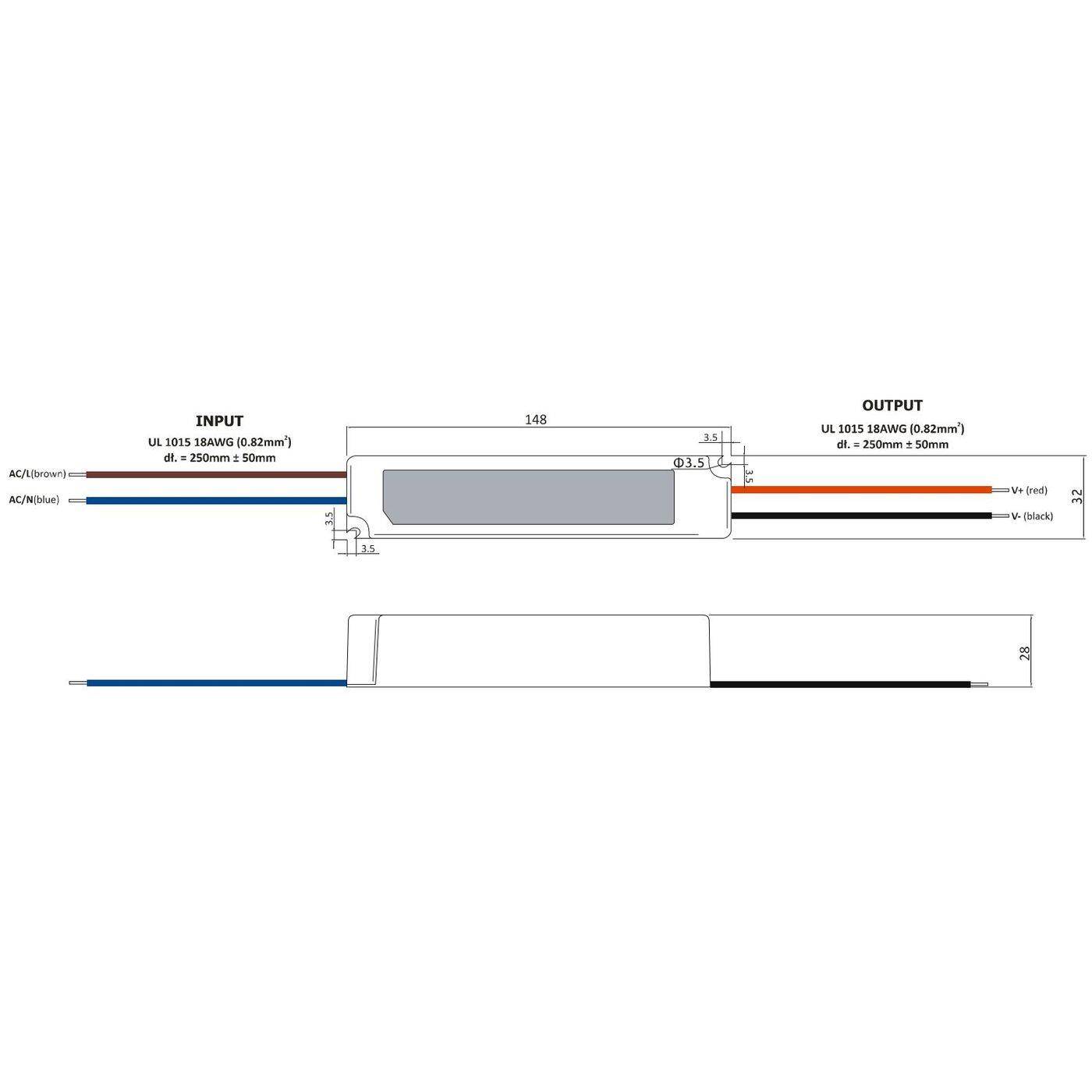 GPV-35-24 36W 24V 1,5A LED power supply Transformer Driver IP67 GPV-35-24 36W 24V 1,5A LED power supply Transformer Driver IP67