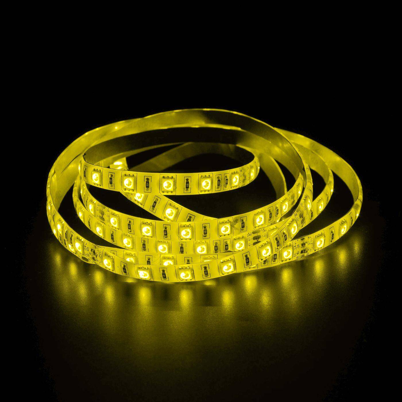 5m (500cm) RGB LED Streifen Band Leiste 24V IP65 300LEDs 60LED/m SMD5050